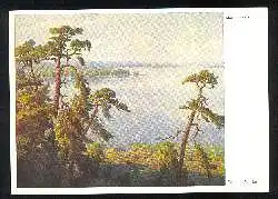 x02831; Wilhelm Wilcke. Märkischer See. Blick auf Schwanenwerder.