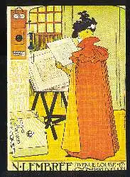 x02873; Theo van Rysselberghe. Plakat für einem Kunsthändler, Farblithographie.