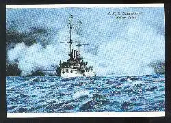 x02979; S.M.S. Deutschland, Kaiser Salut. Reprint.