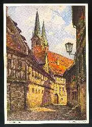 x02984; Bamberg. Domgasse. Nach einem Originalgemälde von Ludwig Mössler.