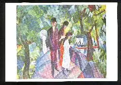 x03018; August Macke. Spaziergang auf der Brücke.