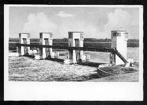 x03067; Lith an der Maas. Holland. Wehranlage. Entwurf der Dortmunder Union Brückenbau AG.