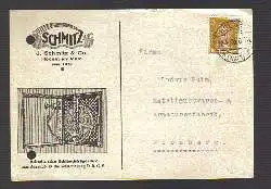 x03154; Firmenkarte. Höchst am Main. J. Schmitz.