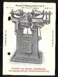 x03160; Firmenkarte. Leipzig. Carl Weinbrecher Werkzeugmaschinenfabrik.