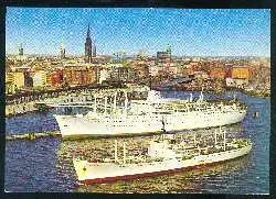 x03328; Hamburg. Hafen und Stadtpanorama.