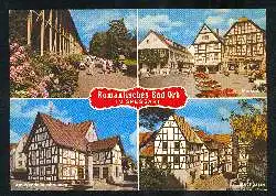 x03482; Bad Orb. Marktplatz, Saline, Am Wendelinusbrunnen, Kirchgasse.