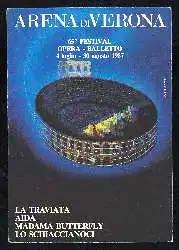 x03550; Verona. Arena 1987. 65 Festival.