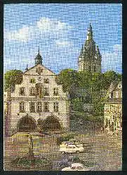 x03696; Brilon. Marktplatz mit Rathaus und Propsteikirche.