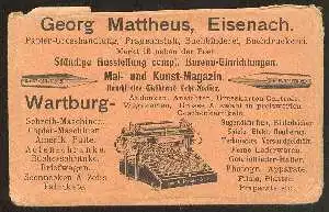 x03833; Briefumschlag: Georg Mattheus Eisenach, Papiergrosshandlung.
