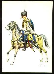 x03878; Königreich Preussen 1745 57. 3. Husaren Regiment. Stabsoffizier.