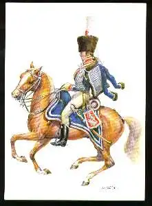 x03879; Kurfürstentum Hessen Kassel 1813 1821. Garde Husaren. Offizier.