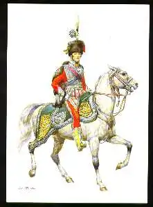 x03886; Kaiserreich Österreich 1840. Königl. Ungar. Adlige Leibgarde. Capitaine.