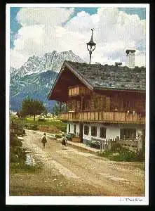 x03911; St. Johann, Almdorf (Tirol Voralberg). Am Wilden Kaiser.