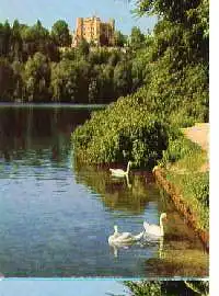 x04052; Königsschloss Hohenschwangau mit Alpensee.