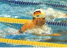 x04567; Silke Homer. Olympiasiegerin 1988 über 200 m.