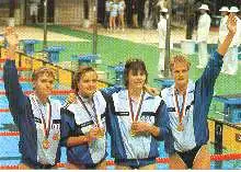 x04570; Olympiasieger 1988. 4 x 1ÖO m Freistilstaffel.