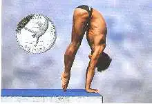 x04591; Olympische Spiele 1992 Tonga, &#039;Turmspringer.