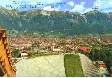 x04751; INNSBRUCK Tirol, Blick von der Olympia Sprung.