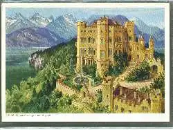 x04980; Schloss Hohenschwangau mit Alpsee.