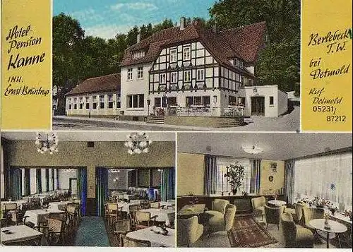 x05148; Berlebec bei Detmold. Hotelpension Kanne. Inhaber Ernst Brüntrup.