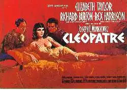 x05259; Cleopatre avec Elisabeth Taylor, Richard Burton et Rex Harrison.