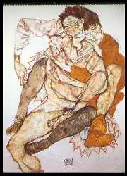 x05358; Egon Schiele, Sitzendes Paar, 19x05.