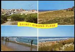 x05486; Vue de Saint Girons Plage.Visage des Landes.
