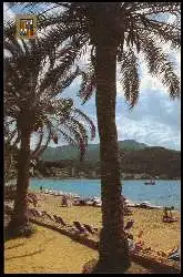 x05546; Mallorca. Puerto de Soller. Vista parcial. Playa.