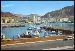 x05590; Tenerife. Los Cristianos. Vista parcial y puerto.