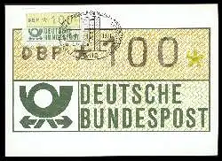 x05996; Deutsche Bundespost. Automatenmarken.