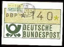 x05998; Deutsche Bundespost. Automatenmarken.