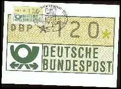 x05999; Deutsche Bundespost. Automatenmarken.