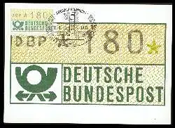 x06000; Deutsche Bundespost. Automatenmarken.