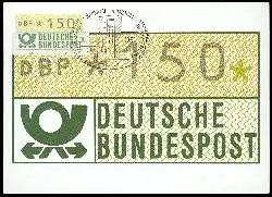 x06001; Deutsche Bundespost. Automatenmarken.
