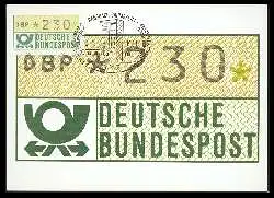 x06002; Deutsche Bundespost. Automatenmarken.