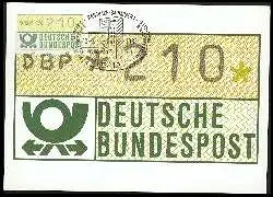 x06003; Deutsche Bundespost. Automatenmarken.
