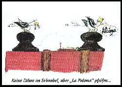 x06210; Keine Zähne im Schnabel, aber La Paloma pfeifen.