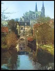 x06513; COUI FÜRS ET LUMIERE DE FRANCE. CHARTRES. La Cattedrale et les bords de l&#039;Eure.