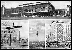 x06731; Dresden. Kulturpalast Wasserspiele Prager Strasse. Fernsehturm.