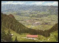 x06879; Grüntenhaus mit Blick auf Sonthofen Allgäuer und Walsertalet Hochgebirge.