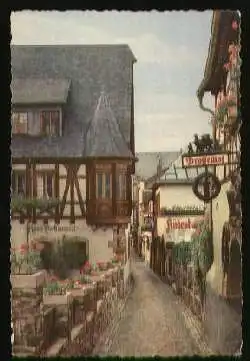 x07105; Rüdesheim am Rhein. Drosselgasse.