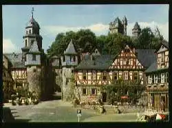 x07125; BRAUNFELS an der Lahn. Marktplatz mit Schlossaufgang.