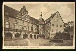 x07190; Weikersheim. Schlosshof mit Rittersaal.