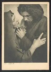 x07207; Oberammergau. Jubiläums Passionsspiele 1930: Jesus und Maria: Abschied. Mit Autogramm.