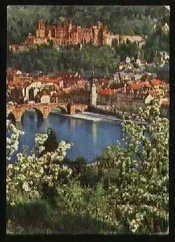 x07245; Heidelberg. Schloss und Alte Brücke.