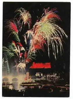 x07252; Heidelberg. Schlossbeleuchtung und Feuerwerk.