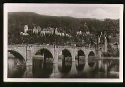 x07258; Heidelberg. Alle Brücke mit Blick auf das Schloss.