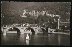 x07263; Heidelberg. Alte Neckarbrücke u. Schloss.