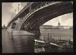 x07367; Mainz AM RHEIN, Blick auf die Rheinbrücke.