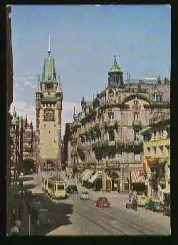 x07590; FREIBURG IM BREISGAU. Kaiserstrasse mit Martinstor.